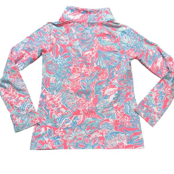 Lilly Pulitzer Pink and Blue popover XS - Picture 2 of 5